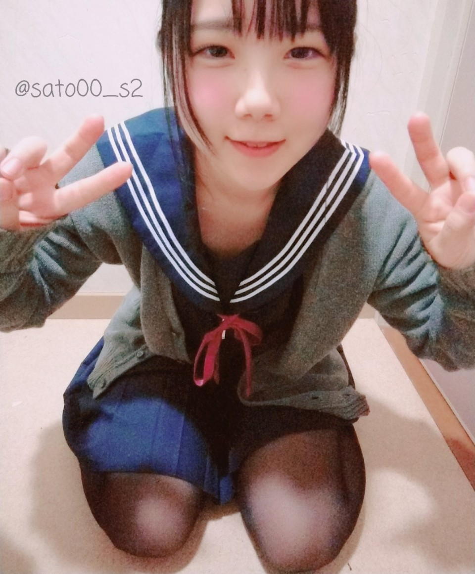 ロリかわ素人さとちゃんのTwitter裏垢エロ画像（1）