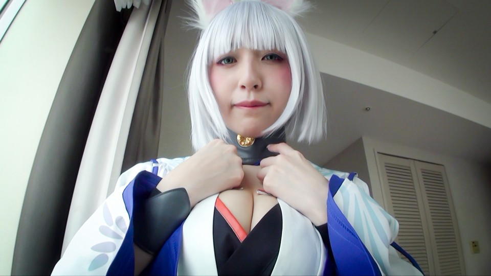 素人まりあちゃんがアズレン加賀でコスプレH【エロ画像】（1）