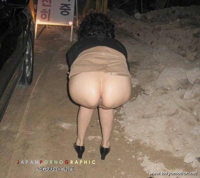韓国素人の野外露出エロ画像（6）