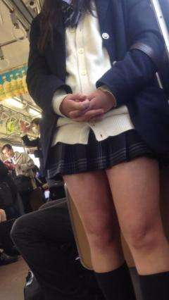 【素人】ミ二スカJKの脚がエロすぎる！【エロ画像】（65）