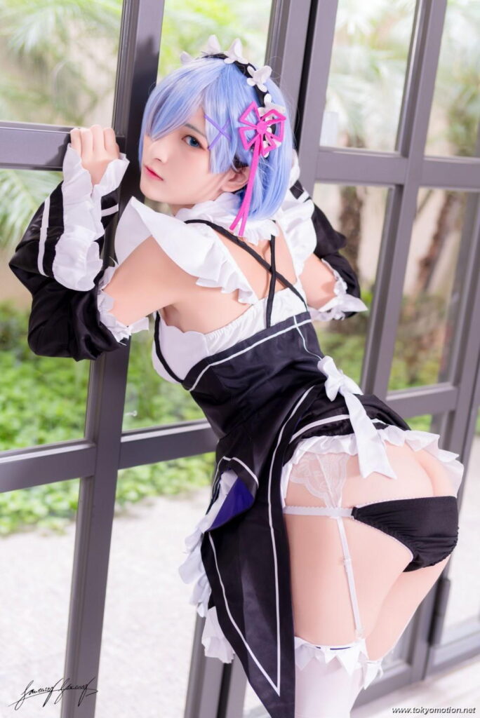 小丁ちゃんのレム（リゼロ）コスプレエロ画像20230808163049