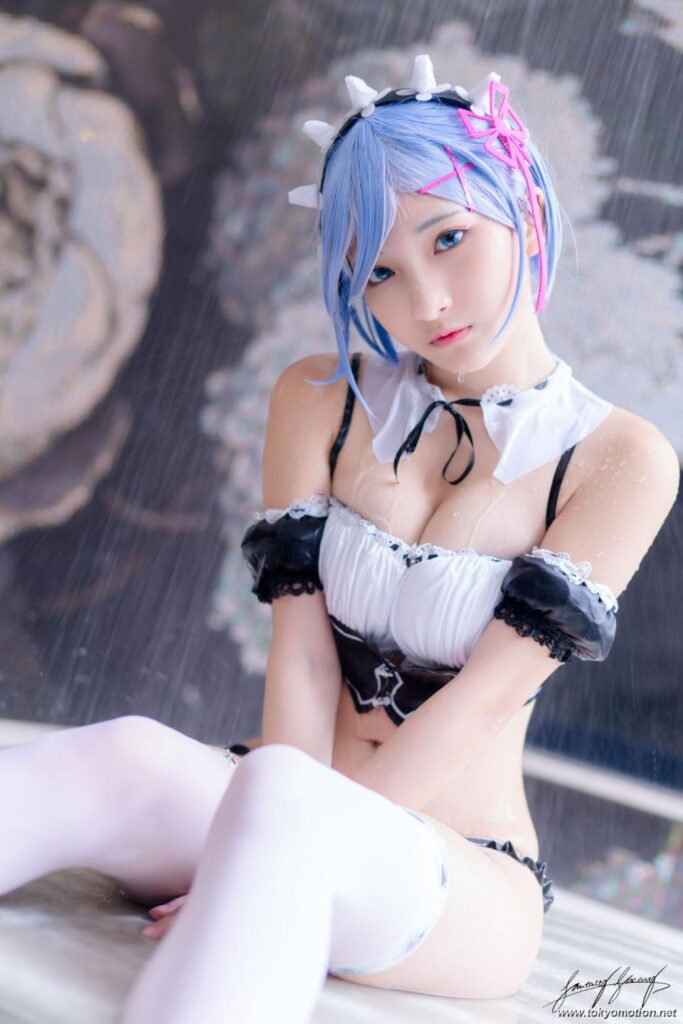 小丁ちゃんのレム（リゼロ）コスプレエロ画像20230808163228