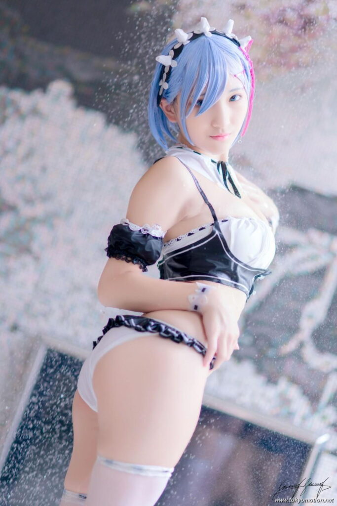 小丁ちゃんのレム（リゼロ）コスプレエロ画像20230808163532