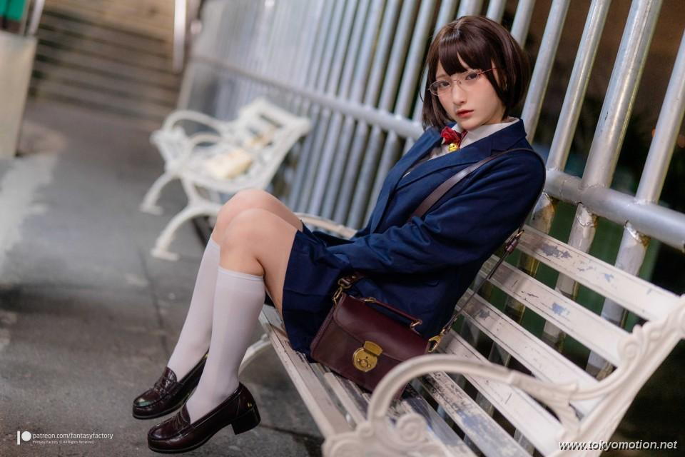 【露出】小丁ちゃんが制服姿で激エロ深夜徘徊【エロ画像】（7）