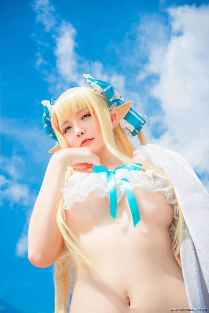 中国人コスプレイヤーHoshililyちゃんの水着姿【エロ画像】（6）