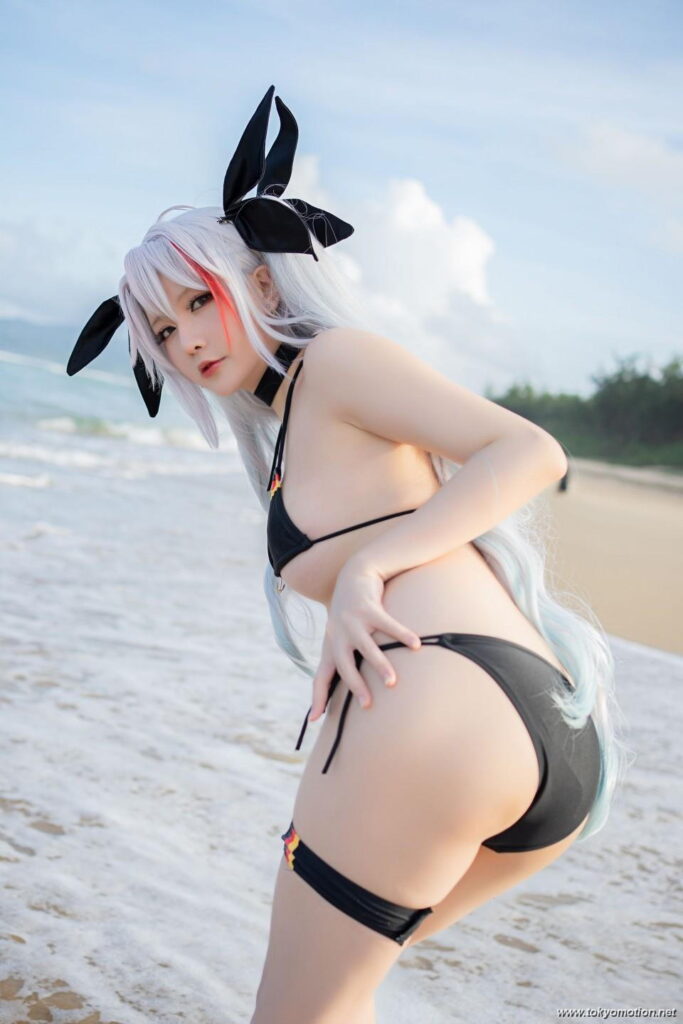 中国人コスプレイヤーHoshililyちゃんの水着姿【エロ画像】（20）