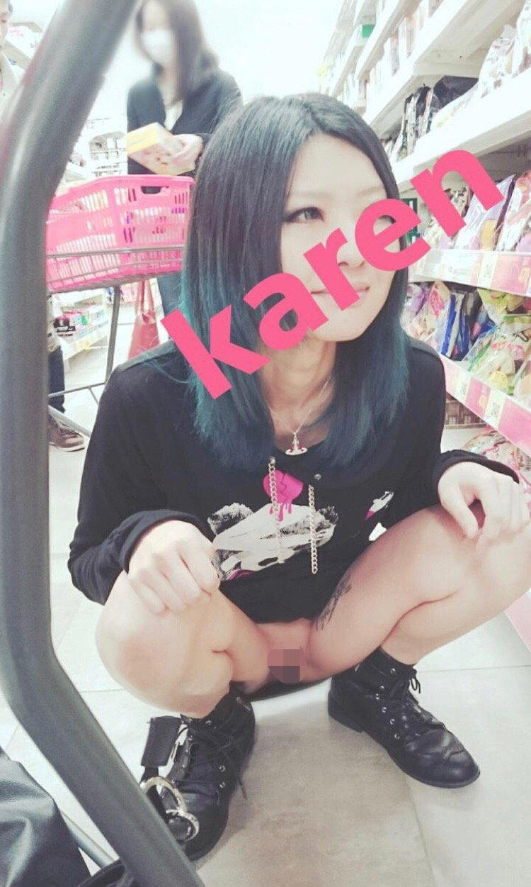 【バンギャ】激かわカレンちゃんの露出エロ画像【素人】（1）