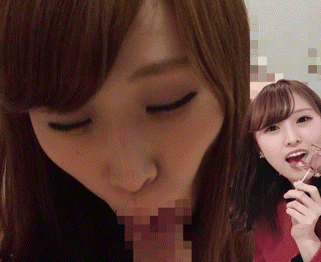 素人のバキュームフェラエロ画像gif10