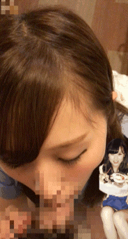 素人のバキュームフェラエロ画像gif7