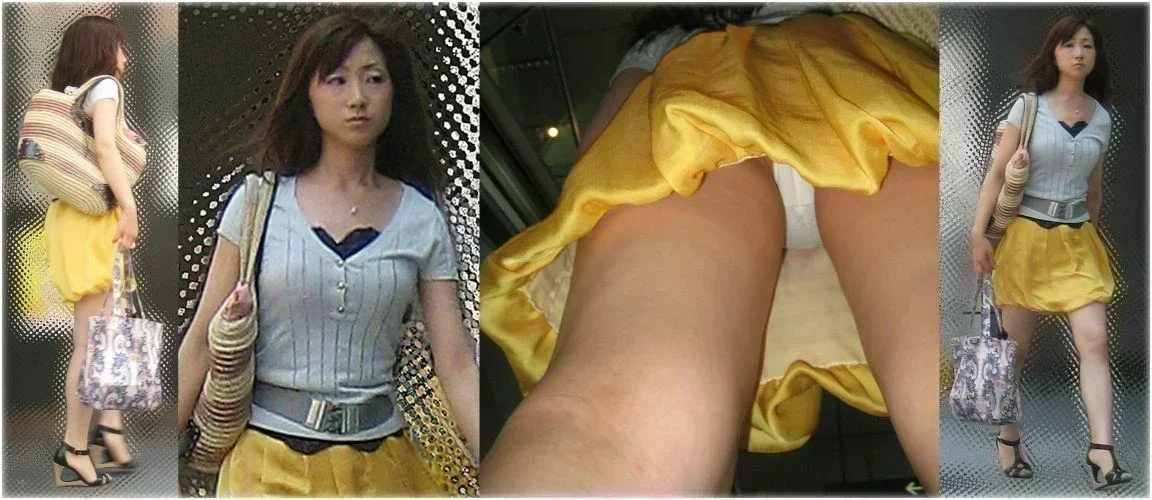 【盗撮】スカートを穿いてる素人のパンチラエロ画像 0