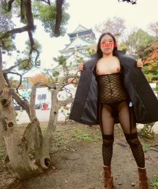 白ギャルmimiちゃんの野外露出【エロ画像】