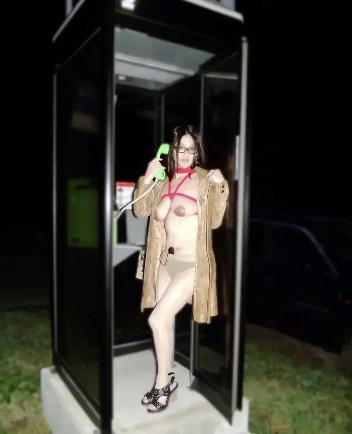 デカ乳輪のグラマラスおばさんが野外露出する【エロ画像】 0