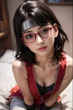 【BORUTO】うちはサラダのAIエロ画像がめちゃシコ！